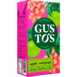 Напиток соковый Gustos Яблоко-виноград тетра 1 л