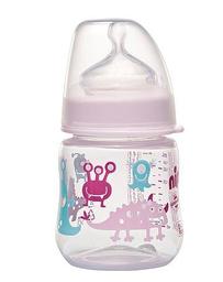 Пляшечка для годування Nip PP Диваки, 150 мл, світло-рожевий (35056)
