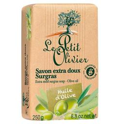 Мыло экстранежное Le Petit Olivier 100% vegetal oils soap, оливковое масло, 250 г (3549620005516)