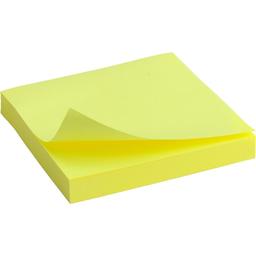 Блок бумаги с клейким слоем Axent Delta 75x75 мм 100 листов желтый (D3414-11)