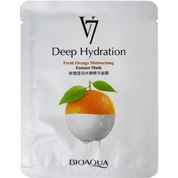 Омолаживающая маска для лица Bioaqua V7 Toning Youth Mask + Seven Vitamins Essence, с экстрактом апельсина и с семью витаминами