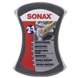 Губка 2 в 1 для мойки авто Sonax MultiSponge, двухсторонняя, 20х14х6 см