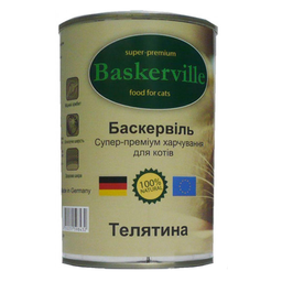 Влажный корм для кошек Baskerville Телятина, 200 г