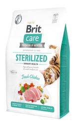 Беззерновий сухий корм для дорослих стерилізованих котів Brit Care Cat GF Urinary Health, зі свіжою куркою, 2 кг