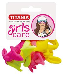 Набор разноцветных резинок для волос Titania, 8 шт., 4 см (7828/SB GIRL)