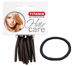 Набір еластичних резинок для волосся Titania, 9 шт., 5 см, сірий (7810)