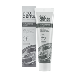 Зубна паста Ecodenta expert line з потрійним ефектом з білою глиною і прополісом 75 мл