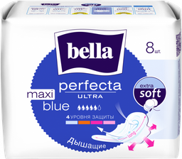 Гигиенические прокладки Bella Perfecta Ultra Maxi Blue, 8 шт.
