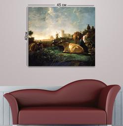 Картина на холсте Art-Life, 45x40 см, разноцвет (8С_32_40x45)