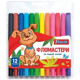 Фломастеры 1 Вересня Zoo Land, 12 цветов (650457)