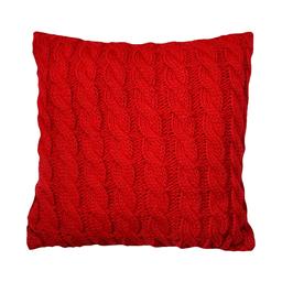 Подушка декоративная Прованс Косы, 33х33 см, красный (27419)