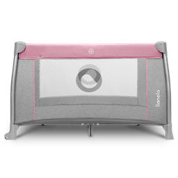 Манеж-кроватка Lionelo Thomi, серый с розовым (LO.TM03)