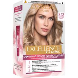 Стійка крем-фарба для волосся L'Oreal Paris Excellence Creme відтінок 8.12 (містичний блонд) 192 мл
