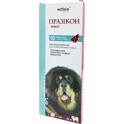 Антигельминтные таблетки Празикон Макси для собак больших пород, 10 шт.