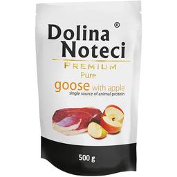 Вологий корм Dolina Noteci Premium Pure для собак схильних до алергії, з гускою та яблуком, 500 гр