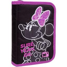Пенал жесткий Yes HP-04 Minnie Mouse, 13х21х4 см, черный с розовым (533127)