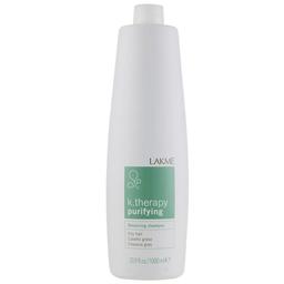 Шампунь Lakme K.Therapy Purifying Balancing Shampoo, балансирующий, для жирных волос, 1000 мл