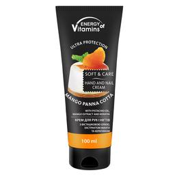 Крем для рук та нігтів Energy of Vitamins Mango Panna Cotta, 100 мл