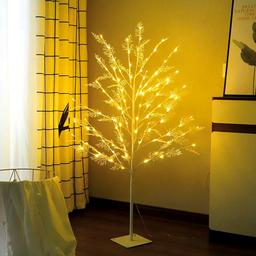 Дерево светодиодное MBM My Home на подставке 120 см белое (DH-LAMP-02 WHITE)