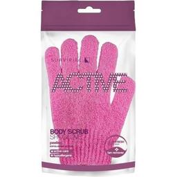 Перчатка для душа Suavipiel Active Body Scrub Spa, фиолетовая