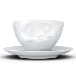 Чашка з блюдцем для кави Tassen Смакота 200 мл, порцеляна (TASS14601/TA)