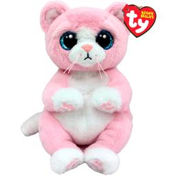 Мягкая игрушка TY Beanie Bellies Розовый котик Lillibelle, 22 см (41283)