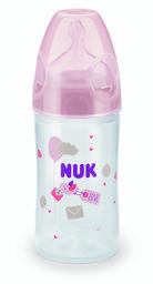 Бутылочка Nuk New Classic, c силиконовой соской, 0-6 мес., 150 мл, розовый (10743578/2)