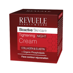 Зміцнюючий нічний крем для обличчя Revuele Bioactive Колаген та Еластін, 50 мл