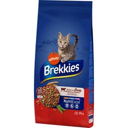 Сухой корм для кошек Brekkies Cat Beef с говядиной 15 кг