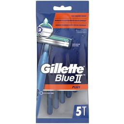 Одноразові станки для гоління Gillette Blue 2 Plus, 5 шт. (81661419)