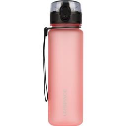 Пляшка для води UZspace Colorful Frosted, 500 мл, коралово-рожевий (3026)
