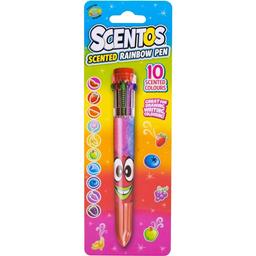 Многоцветная ароматная шариковая ручка Scentos Волшебное настроение, 10 цветов (11779)