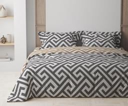Комплект постельного белья ТЕП Happy Sleep Labyrinth евро серый с коричневым (2-03796_24923)