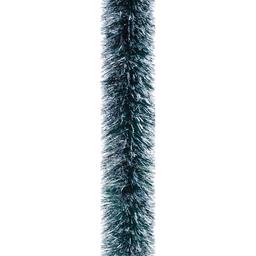 Мішура Novogod'ko 10 см 3 м зелена матова зі срібними кінчиками (980323)