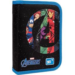 Пенал жесткий Yes HP-04 Marvel Avengers, 13х21х4 см, черный с синим (533147)