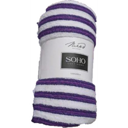 Плед Soho Stripe, фіолетовий, 200х150 см (1075К)