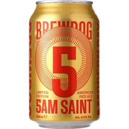 Пиво BrewDog 5AM Saint янтарное 5% 0.33 л ж/б