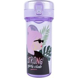 Пляшка для води Yes Strong Girls, 430 мл, бузкова (707629)