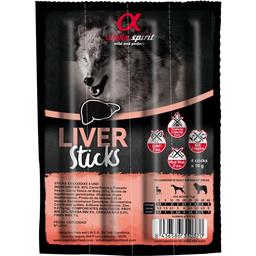 Напіввологі ласощі для собак Alpha Spirit Sticks Liver, палички з печінки, 4 шт., 40 г