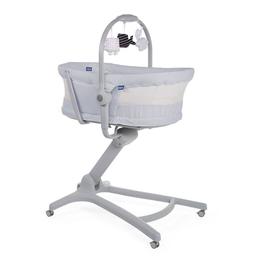 Кроватка-стульчик Chicco Baby Hug Air 4 в 1, светло-серый (79193.85.00)