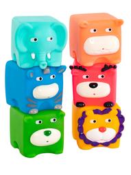 Набір іграшок для ванної Baby Team Звірята-кубики (9051_набор со слоником)