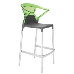 Барне крісло Papatya Ego-K, антрацит з зеленим (429733)