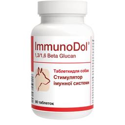 Вітамінно-мінеральна добавка Dolfos ImmunoDol для підтримки імунітету для собак та котів, 90 таблеток