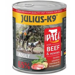 Влажный корм для собак Julius-K9 Паштет с говядиной и картофелем, 800 г