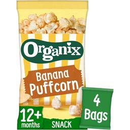 Детские фруктовые снеки Organix Banana Puffcorn органические 40 г (4 шт. х 10 г)