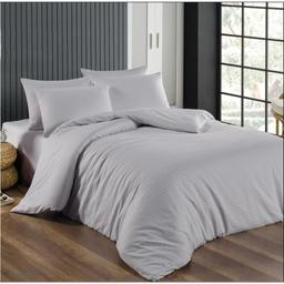 Комплект постельного белья LightHouse Sateen Stripe Grey евростандарт серый (603609_2,0)