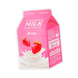Тканевая маска A'pieu Strawberry Milk One-Pack с экстрактом клубники, 21 мл