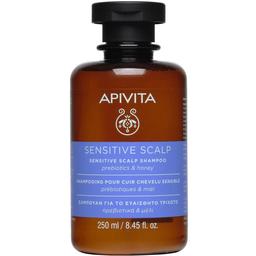 Шампунь Apivita для чувствительной кожи головы, с пребиотиками и медом, 250 мл