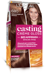 Краска-уход для волос без аммиака L'Oreal Paris Casting Creme Gloss, тон 680 (Шоколадный мокко), 120 мл (A8862276)