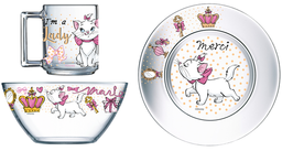 Набор детской посуды ОСЗ Disney Кошка Мари, 3 предмета (18с2055 ДЗ Кошка Мари)